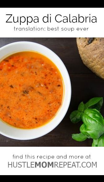 Zuppa di Calabria Italian Soup recipe - best soup ever! Italian Dictionary, Best Soup Ever, Italian Soup Recipes, The Best Soup, International Desserts, Best Soup, Winter Soup, Easy Mediterranean Diet Recipes, Italian Soup