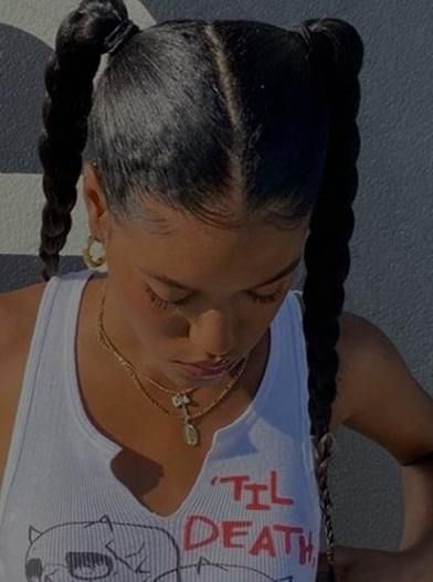 Girl Sports Hairstyles, Black Girls With Straight Hair, Swim Hairstyles, Work Hair, Short Box Braids Hairstyles, Short Box Braids, Natural Braids, Cute Curly Hairstyles, Hair Gift