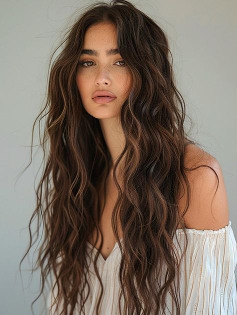 2024 Long Hair Trends: Easy, Trendy Summer Styles for a Casual Chic Look Big Long Hairstyles, Zendaya Hair Long, Natural Waves Long Hair, Beach Long Hair Hairstyles, Haircut Ideas 2024 Long Hair, Effortless Waves Long Hair, Perm Inspo Long Hair, Wavy Perm Long Hair Beachy Waves, Body Waves Long Hair