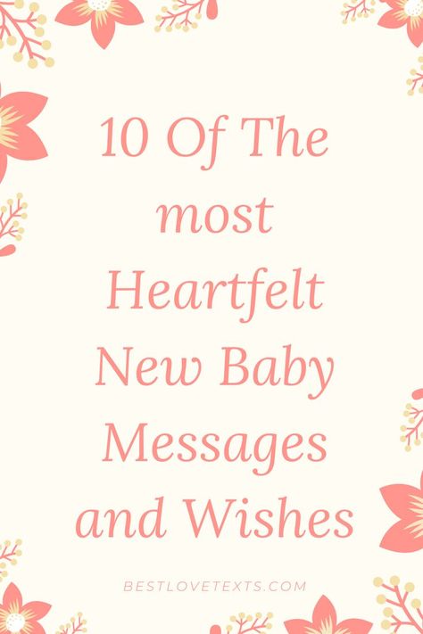 New Mom Card Message, What To Say In A Baby Shower Card, New Baby Wishes Messages, Baby Wishes Messages, New Baby Card Message, Baby Congratulations Messages, Congratulations On Baby, Congrats On New Baby, Baby Card Messages