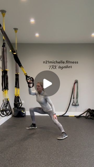 Michelle Baxter on Instagram: "It’s Monday - TRX Combo time 💪 and we are working on unilateral movements   TRX Side Lunge with a knee lift into a single arm TRX Bicep Curl 💥  * Straps mid length  * Face your anchor  * Abdominals engaged * Shoulders back and down  * Think masses and spaces   Repeat the Combo x10  Any more coaching points comment below or DM. Join me for a workout? 💪   @n21michelle.fitness @trx_uk @trxtraining #trxtraining #trxexercises #trxanywhere #core #trxcoach #trxletsmove #trxtogether #trxworkouts #trxanybodyanywhere #functionaltraining #trxinstructor #trxtrainer #fitnesstraining #trxworkouts #trxworkout #trxclasses #trxtotalbodyworkout #trxtotalbody #trxsuspensiontraining #exercisecombo #mondaycombo #combomonday #onlineclasses #trxonlineclasses #TRXfitness #trxcoac Trx Pictures, Trx Door Workout, Trx Pilates Suspension Training, Trx Suspension Trainer, Trx Suspension Training, Trx Training, Suspension Training, Trx Workouts, Side Lunges