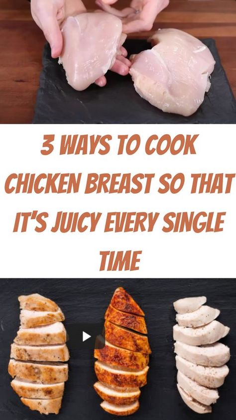 Ways To Cook Chicken Breast, Perfect Chicken Breast, Chicken Lombardy, Boiled Chicken Breast, Clean Chicken, Ways To Cook Chicken, Chicken Ideas, Healthy Chicken Breast, Boiled Chicken