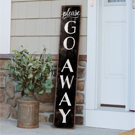 PRICES MAY VARY. Highest Quality Materials: This handcrafted Porch Board Hanging Welcome Sign and Porch leaner is made of a specially developed, 100% weatherproof, composite material that will not rot, warp, or fall apart with rain. It is printed with weatherproof UV Inks that won’t fade, peel or crack. It measures 8” high x 46.5” wide x .4” thick, weighs 3.5 lbs. and is designed for both Outside and Inside home, door and porch decoration use. Beautifully Crafted Sign for Every Occasion: Our ver Wood Front Porch Signs, Wood Porch Signs Diy, Funny Front Porch Signs, Door Leaner Signs, Porch Signs Diy, Welcome Signs For Front Door, Door Leaners, Door Leaner, Porch Leaner Sign