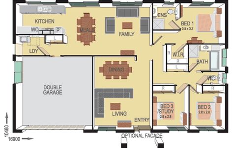 SR0238 Dixon 180sqm $210000 180 Sqm House Plan, Dixon Homes, Home Owners, House Blueprints, Debt Free, Home Designs, Home Design Plans, Plan Design, House Plan