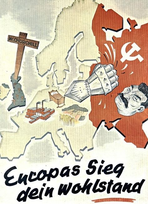 German propaganda poster, WWII. Early in WWII, probably late 1941 Germanic Art, German Aesthetic, German Poster, Wwii Propaganda Posters, Ww2 Propaganda Posters, Ww2 Propaganda, Wwii Propaganda, German Propaganda, Cartography Map