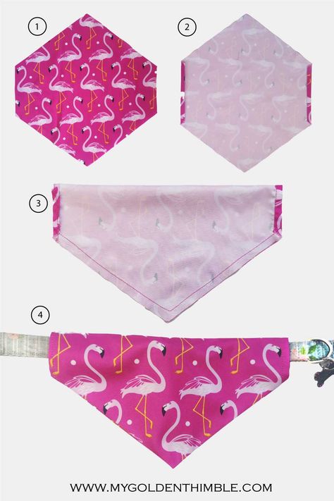 Dog Scarves Diy, Double Sided Dog Bandana Diy, For Dogs Diy, Slip On Dog Bandana Pattern, Dog Accessories To Sew, Over The Collar Dog Bandana Pattern Free, Dogs Clothes Patterns, How To Make Dog Bandanas Diy Tutorial, Beginner Sewing Supplies