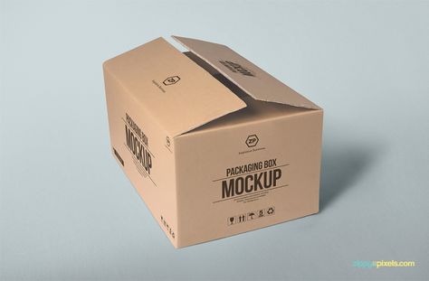 Packaging presentations made easy | Free Packaging Box Mockup by ZippyPixels #free #freebie #mockups #psd #box #carton #packaging #branding #cardboard box #packaging design #box mockup #presentation #photoshop Mockup Packaging Box, Mockup Free Psd Download, Graphic Design Mockup, Carton Design, Free Packaging Mockup, Free Psd Mockups Templates, Bag Mockup, Mockup Downloads, Box Packaging Design