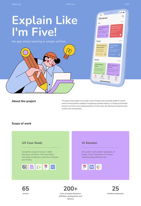 Learning App | UX/UI Case Study Ui Case Study, Ux Case Study, Case Study Design, Tech Cases, Film Set, Ux Ui, Design Case, Tech Design, Film Movie