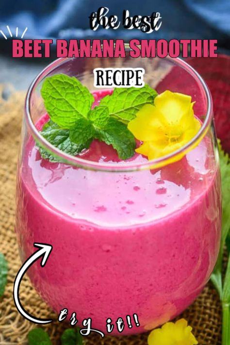 Healthy and wholesome, this Beet Smoothie is what you need for your weekday breakfast. It’s great for weight loss and can be made vegan too. Here is how to make Beet Smoothie Recipe. Beets Smoothie Recipes, Beetroot Recipes, Breakfast Quiche Recipes, Beet Smoothie, Weekday Breakfast, Banana Smoothie Recipe, Baking Soda Beauty Uses, Beet Recipes, Quick Breakfast Recipes