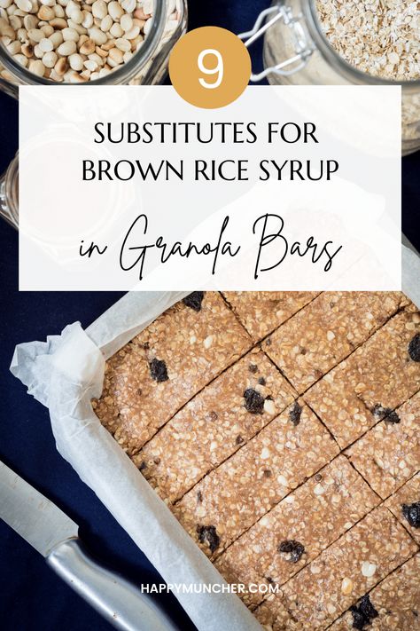 9 Substitutes for Brown Rice Syrup in Granola Bars – Happy Muncher Coconut Oil Substitute, Rice Syrup, Buckwheat Groats, Granola Recipe Bars, Coconut Benefits, Peanut Butter Pumpkin, Homemade Granola Bars, Granola Bar, Agave Nectar