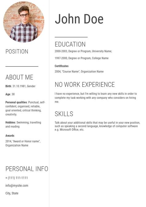 Student resume sample, made on Wilda Resume For Working Student, Bba Student Resume, Internship Resume Student, Simple Resume Format For Freshers, Cv Ideas For Students, Resume Template For Students, Cv Examples Student With No Experience, Resume Ideas For Students, Resume For Students With No Experience