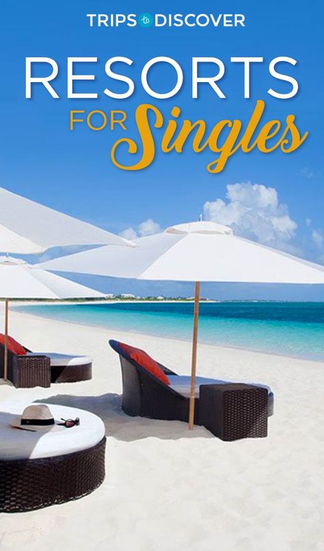 These resorts are ideal for an unforgettable singles vacation! Single Friends, Singles Cruise, Solo Vacation, A Single Man, Single Travel, Solo Travel Destinations, Turks Caicos, Solo Travel Tips, Costa Rica Travel