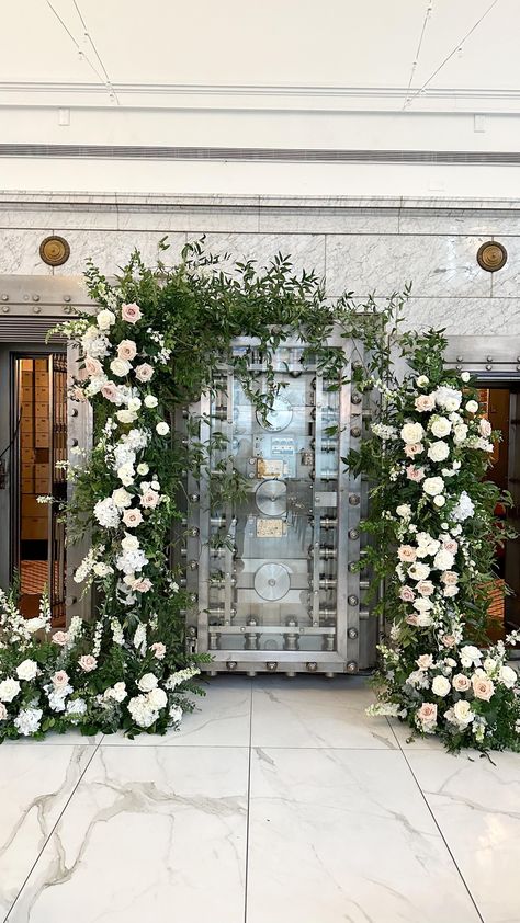 POV: You get married at a historic bank turned into an event venue Bank Vault Wedding, Bank Wedding, Wedding Goals, Event Venues, Wedding Portraits, Got Married, Wedding Styles, Wedding Venues, Wedding Inspiration