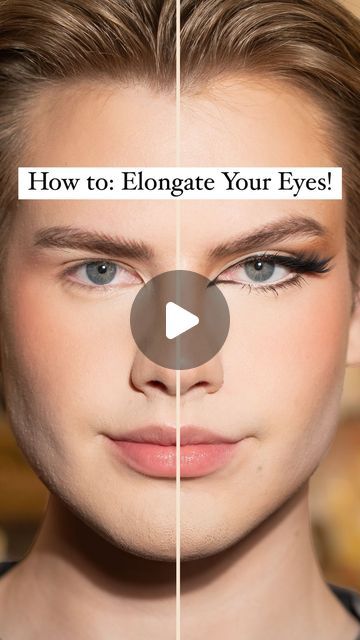 Trevor Barrett on Instagram: "How to Elongate your eyes! Just 3 steps🖤What would you like to learn about next?🥰
Here are a few techniques you can do, either 1 or all, to create the illusion of a longer, sculpted eye!

*Some of you with eyes closer together, like myself, may prefer to skip or minimize the inner corner liner.*

Here are the 3 steps! 
1. Shade the crease- Use a round blending brush & neutral medium brown - 
Tap along the outer ⅓ of the crease & blend out to temple
Shade the inner brow bone down the side of the nose bridge to widen the eyes 
2. Line - Use a liquid liner or shadow & apply a thin line across the entire eye. Extend it straight out into a wing! 
IF your eye shape can handle, Repeat on the inner corner, extending straight in! 
3. Complete with a half Lash & place Elongate Eyes Makeup, Inner Corner Liner, Eyes Close Together, Makeup Mistakes, A Wing, Blending Brush, Undereye Circles, Effective Skin Care Products, Liquid Liner