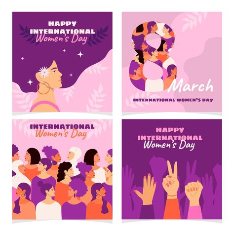 International Women's Day Social Media Template International Woman's Day Design, Womens Day Social Media Post, Womens Day Social Media, International Girls Day, World Womens Day, Newsletter Design Layout, Womens Month, Women Day, Night Sky Painting