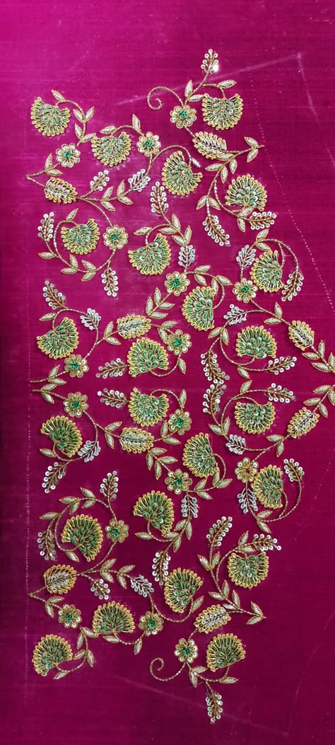 Magam Work Designs, Peacock Embroidery Designs, Zardosi Work, Maggam Work Designs, Kids Blouse Designs, Traditional Blouse Designs, Cutwork Blouse Designs, Blouse Design Images, Simple Embroidery Designs