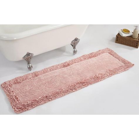 Bathroom Floors, Shaggy Rugs, Bathroom Rugs And Mats, Cotton Bath Mats, Ruffle Fabric, Cotton Bath Rug, Bathtub Shower, Shaggy Rug, Bath Linens