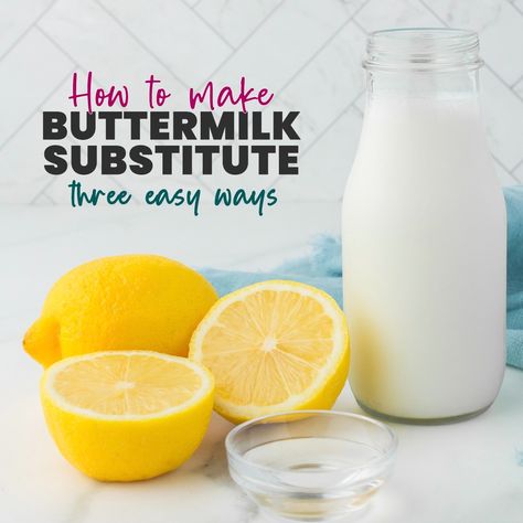 Discovering how to make buttermilk substitute is a game-changer in the kitchen, especially when you're in the middle of a recipe and realize you're fresh out of real buttermilk! | www.persnicketyplates.com Making Ranch Dressing, Split Pea Soup Crockpot, Honey Bourbon Chicken, Chicken Batter, Buttermilk Substitute, Honey Cornbread, How To Make Buttermilk, Cooking Substitutions, Buttermilk Chicken
