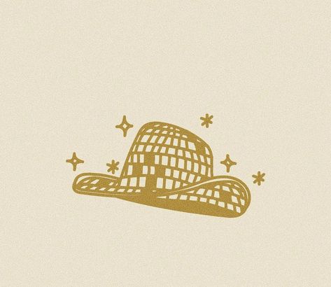 Disco Ball Cowboy Hat, Disco Cowboy Hat, Cowboy Hat Tattoo, Disco Cowboy, Cowgirl Tattoos, Cowboy Tattoos, Down Bad, Cowgirl Aesthetic, Chapeau Cowboy