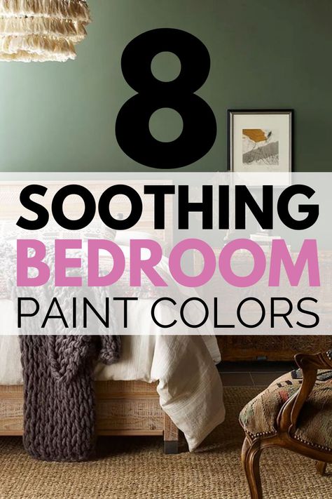 A calming and soothing bedroom environment has become more important than ever. Second, only to minimalizing clutter, choosing a soothing bedroom paint color is key to creating a retreat within your home. #bedroompaintcolors #soothingbedroompaintcolors #bedroomdecor #bedroomideas #bedroomdesginideas #homedecor #decor Relaxing Paint Colors, Small Bedroom Colours, Calming Paint Colors, Soothing Bedroom, Bedroom Paint Colors Master, Best Bedroom Colors, Bedroom Color Combination, Tranquil Bedroom, Calming Bedroom