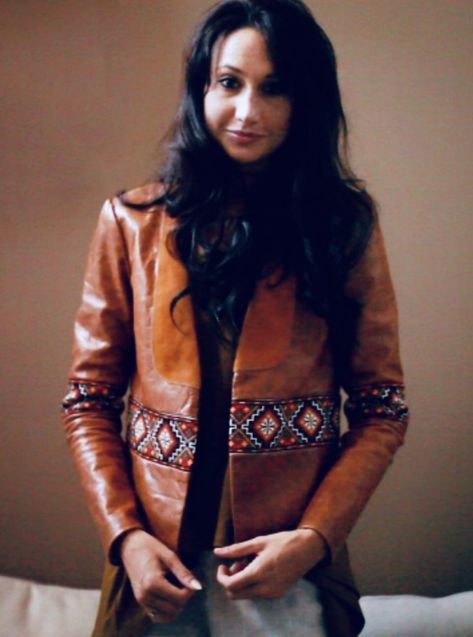 Cognac Real Leather Jacket Ukrainian Hand Embroidered Brown | Marusya Marusya #ukrainian #ukrainianembroidery #embroideredjacket #leatherjacket #embroideredleatherjacket #leathercropjacket #ukrainianjacket #ukrainiancoat #leathercoat #embroideredcoat #cognacleather #cognacleatherjacket #burdastyle #sewing #luxuryjacket #customleatherjacket #customjacket #aztecjacket #navajojacket #jacket #womensleatherjacket Leather Crop Jacket, Embroidered Leather Jacket, Aztec Jacket, Custom Leather Jackets, Luxury Jacket, Embroidered Coat, Embroidered Leather, Real Leather Jacket, Custom Jacket