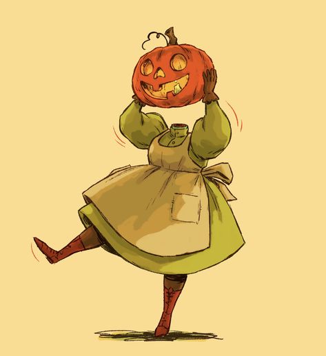 Fall Drawings, Halloween Illustration, Halloween Drawings, Arte Inspo, Dessin Adorable, Arte Fantasy, Autumn Art, A Cartoon, A Pumpkin