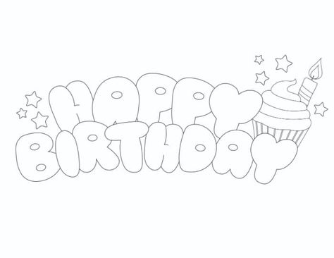 Happy Birthday Bubble Letters (3 Styles) - Freebie Finding Mom What To Draw For Someone Birthday, Bubble Letter Happy Birthday, Cute Happy Birthday Cards For Mom, Happy Birthday Bubble Writing, Happy Birthday Letters Design, Happy Birthday Mom Drawing Ideas, Happy Birthday Drawings Ideas, Mom Birthday Songs, Drawing Ideas Happy Birthday