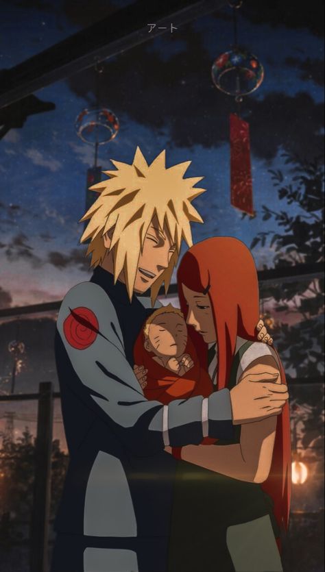 Kushina, Minato and Naruto ❤️ Minato Kushina And Naruto, Naruto Family Wallpaper, Minato Kushina Wallpaper, Minato And Kushina Wallpaper, Naruto Minato And Kushina, Minato Kushina Naruto, Minato And Naruto, Kushina And Minato, Minato And Kushina