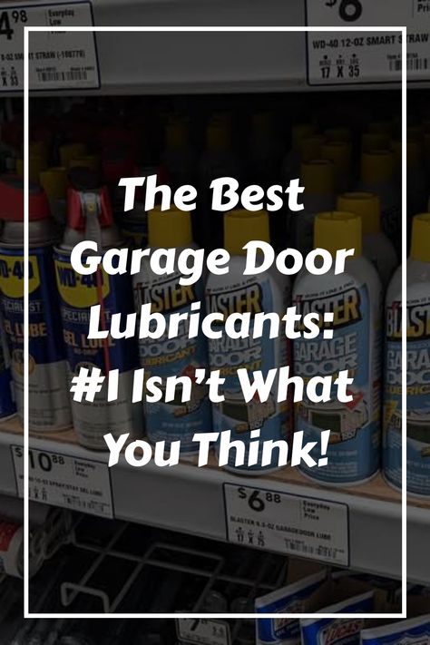 Discover the top garage door lubricants recommended for 2023 in our comprehensive review. Delve into the realm of garage door maintenance with our insightful 5-minute guide. Clear up misconceptions surrounding the most appropriate garage door lubricants, ensuring your doors function smoothly and effectively. Garage Door Maintenance Tips, Garage Door Lubrication, Garage Door Maintenance, Best Garage Doors, Garage Workshop, Lubricant, Garage Door, What You Think, You Think