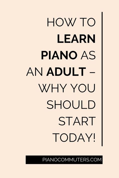 Learning Piano As An Adult, How To Learn Piano, Learn Piano Beginner, Piano Songs For Beginners, Reading Sheet Music, Piano Lessons For Beginners, Teaching Piano, Learning Piano, Piano Teaching Resources