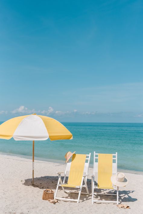 Gasparilla Inn, Sunny Beach, Old Florida, Beach Umbrella, Yellow Aesthetic, Patio Umbrellas, White Sand Beach, Fort Myers, Beach Aesthetic