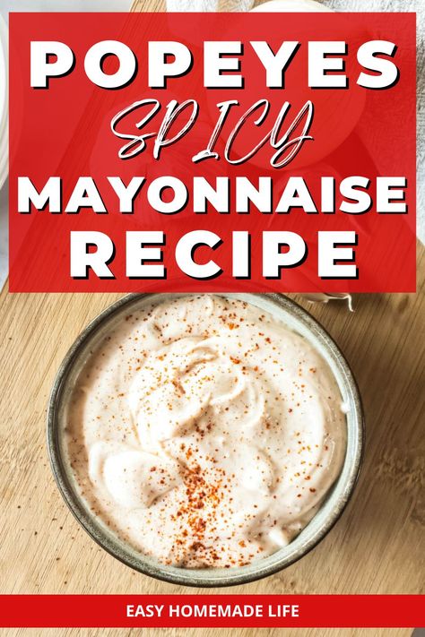 Seasoned Mayo Recipe, Jalapeno Mayonnaise Recipe, Mayo Sauce For Chicken, Popeyes Spicy Mayo, Spicy Sauce For Chicken, Home Made Mayonnaise Recipe, Popeyes Recipes, Spicy Mayonnaise Recipe, Chicken Sandwich Spread