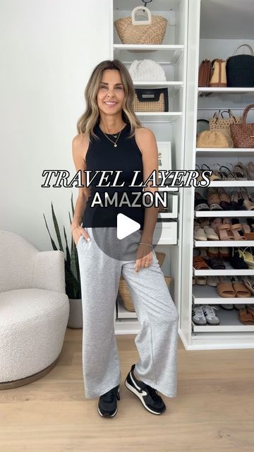 Tammy-Her Fashioned Life on Instagram: "Travel Layers// Comment LINKS to shop! This Amazon set is incredible. The fabric is flowy and looks much more expensive than it is. Perfect for my girls that do not want to tuck! Wearing a S, a XS would work too. 
Tank is Target, don’t sleep on Target tanks! 

Any more travel plans this summer? 

👉🏻Send this to someone you think might like it and turn on my reel notifications so you do not miss one! 

THANK YOU for shopping my links❤️🙏🏻

#amazonstyle #lookforless #travelstyle #airportstyle #over50style #ltkover40 #midlifewomen #everydayoutfit 

How to style, easy outfit, style hacks, everyday outfit, spring outfit, spring trends, Pinterest inspiration, casual chic outfit, minimal outfits, workwear, classic outfit, mom outfits, over 50, Travel loo Travel Looks, Outfit Minimal, Style Hacks, Midlife Women, Classic Outfit, Easy Outfit, Instagram Travel, Minimal Outfit, Perfect For Me