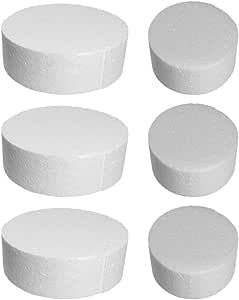 Happyyami 6pcs Round Cake Dummies Styrofoam Cake Foams for Sculpture Modeling DIY Arts Crafts Size M L Styrofoam Cake, Cake Displays, Chocolate Candy Cake, Cupcake Maker, Mini Cake Pans, Diy Puzzle, Cake Models, Cake Mini, Heart Shaped Chocolate