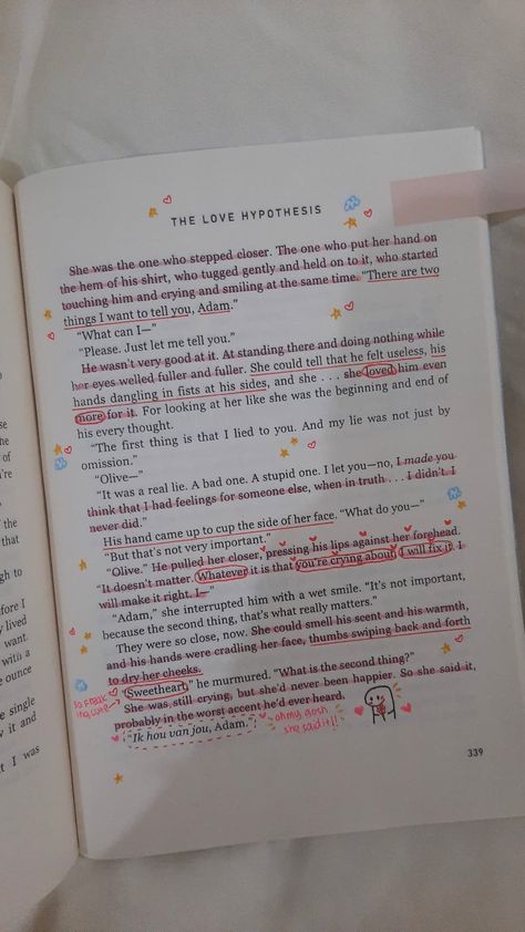 Love Hypothesis Annotations, How To Annotate A Book, Book Annotation Ideas, Annotation Ideas, Book Annotation Tips, Books Annotations, Annotated Books, The Love Hypothesis, Love Hypothesis