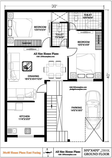 30×40 House Plans East Facing | Best 2bhk House Design 40 30 East Facing House Plans, 40 40 East Facing House Plans, 30 40 Duplex House Plans North Facing, 30 40 Duplex House Plans East Facing, 35×40 House Plan, 30×40 House Plan, 30x35 House Plans, 30 40 Duplex House Plans, 30x40 House Plans East Facing