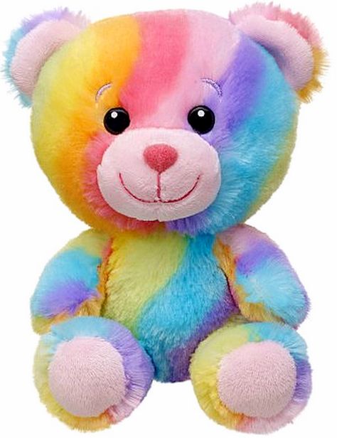 New Build a Bear Colorful Rainbow Hugs Baby Buddies Teddy 7 in. Mini Plush Toy Animal In Stock Now at http://www.bonanza.com/booths/TweetToyShop Rainbow Teddy Bear, Cute Teddy Bear Pics, Huggable Teddy Bear, Cotton Toys, Teddy Bear Images, Teddy Day, Teddy Bear Wallpaper, Best Valentine Gift, Bear Images