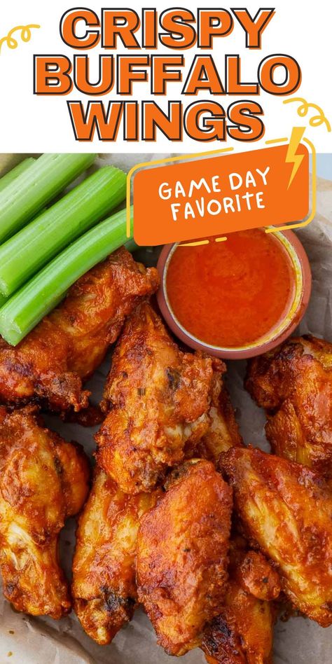 Spice up your game day spread with The Best Crispy Buffalo Wings! This classic appetizer gets a healthier twist with the air fryer, delivering perfectly crispy wings every time. Get ready to enjoy your favorite game day snack guilt-free! Air Fried Buffalo Chicken Wings, Airfryer Hot Wings, Crispy Air Fryer Chicken Wings Buffalo, Game Day Wings Air Fryer, Breaded Buffalo Wings, Best Air Fryer Wings Crispy, Air Fry Buffalo Wings, Wing Dings In Air Fryer, Game Day Chicken Wings