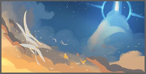 sky cotl ☆⋆｡𖦹°‧★ Sky Game, Birthday Painting, Sky Games, Character Sheets, Sky Artwork, Sky Cotl, Bird Figure, Child Of Light, Lit Wallpaper