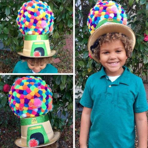 Gumball Machine Hat, Easter Hat Parade, 100th Day Of School Crafts, Diy Gumball Machine, 100 Day Of School Project, Crazy Hat Day, Silly Hats, Hat Day, Easter Hats