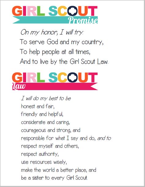 Girl Scouts Daisy, Girl Scouts Cookies, Scout Quotes, Girl Scout Songs, Girl Scout Promise, Scout Law, Girl Scout Law, Scout Mom, Girl Scout Activities