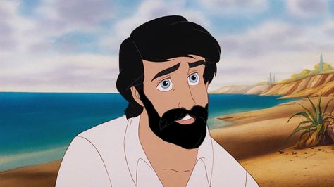 That salty sea air really does Prince Eric well. | These Disney Men With Beards Will Awaken Your Inner Thirst Disney Boyfriend, Prince Eric Disney, Principe Eric, Disney Amor, Disney Prince, Official Disney Princesses, Disney Challenge, Disney Princesses And Princes, Prince Eric