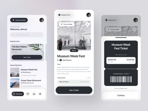 Booking App Design, Ui App Design, Uxui Design, Event App, Ux App Design, App Design Layout, Card Ui, Design Home App, Mobile App Design Inspiration