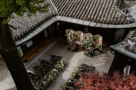 Hanok House Wedding - Edward & Lynn Dugahun Seoul Hanok House, Bilingual Wedding, Wedding Mc, Thai Wedding, Korean Wedding, Wedding Hall, Second Weddings, Celebrate Love, Marriage Ceremony