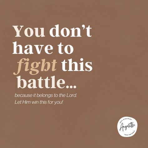 You don’t have to fight this battle… because it belongs to the Lord. Let Him win this for you! 🙏 Whatever you’re facing, trust that God is in control. Surrender your worries to Him and find peace in His promise. Remember, His strength is made perfect in our weakness. 🙌🏻 #christianquotes #quotes #Jesus I Surrender To You Lord, The Battle Belongs To The Lord, God Is In Control Quotes Faith, Surrender To God Quotes, Trust In God Quotes, Trusting God Quotes, God Give Me Strength Quotes, God Gives Me Strength Quotes, God Give Me Strength