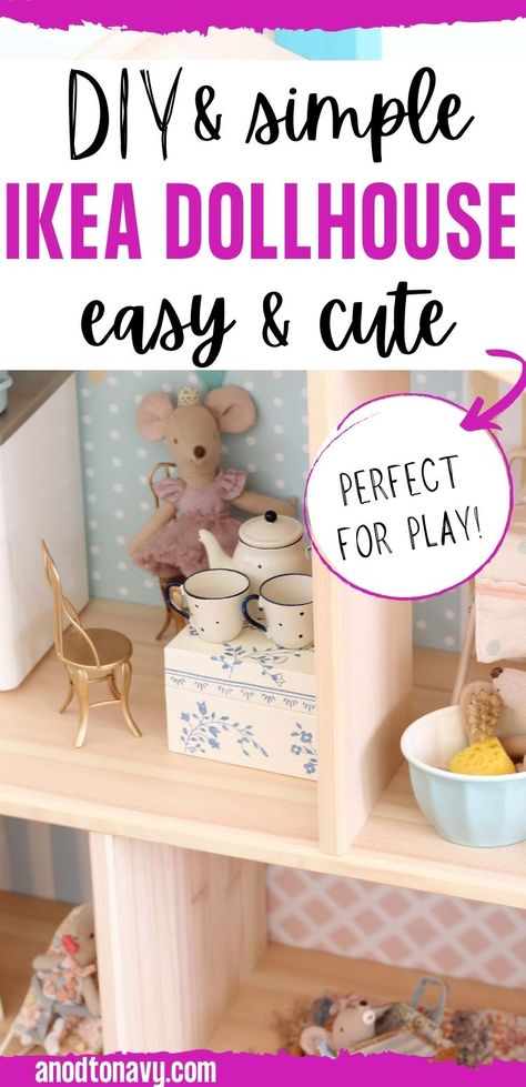 Ikea Dollhouse Furniture, Maileg Dollhouse Furniture Diy, Ikea Doll House Hack, Maileg Mouse Diy Accessories, Diy Mouse House Furniture, Maileg Mouse House Diy, Diy Mouse House, Maileg Mouse Diy, Maileg Ikea Dollhouse