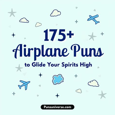 Ready to take off into a world of laughter? ✈️ Dive into our collection of 175+ airplane puns that will have you soaring with joy! Whether you're a frequent flyer or just love a good giggle, these witty wordplays are guaranteed to lift your spirits higher than a jet at cruising altitude! #puns #aviation #humor #wordplay #funny Bunny Puns, Flight Attendant Quotes, Lemon Puns, Airline Humor, Pilot Humor, Airplane Humor, Flight Attendant Humor, Fly Quotes, Aviation Humor