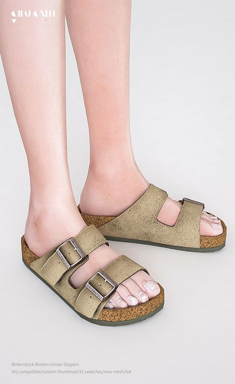 Birkenstock Arizona Soft Footbed Unisex Slippers | Patreon Sims 4 Birkenstock, Charonlee Sims 4, The Sims 4 Cc Clothing For Women Shoes, Sims4 Custom Content, Sims 4 Hair Male, Mod Shoes, Sims 4 Tsr, Men Birkenstock, Sims Clothes