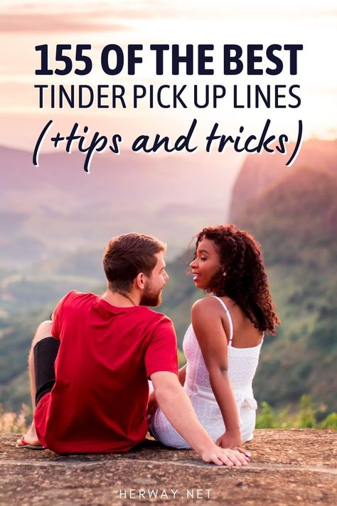 Worried about breaking the ice on dating apps? You’re saved with the only list of the best Tinder pick up lines you’ll ever need. Best Tinder Pick Up Lines, Tinder Opening Lines, Tinder Openers, Tinder Lines, Tinder Pick Up Lines, Best Of Tinder, Tinder Humor, Tinder Match, Lines For Girls