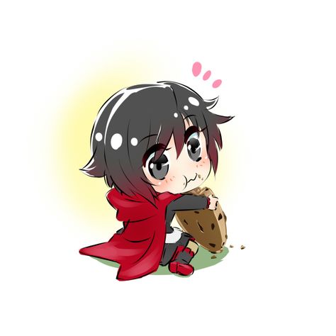 Chibi Ruby eating a giant cookie (WARNING!!!)Extremely cute Chibi Eating Pose, Chibi Eating, Eating Pose, Short Hair Silver, Rwby Chibi, Ruby Rose Rwby, Silver Eyes, Rwby Comic, Hair Silver